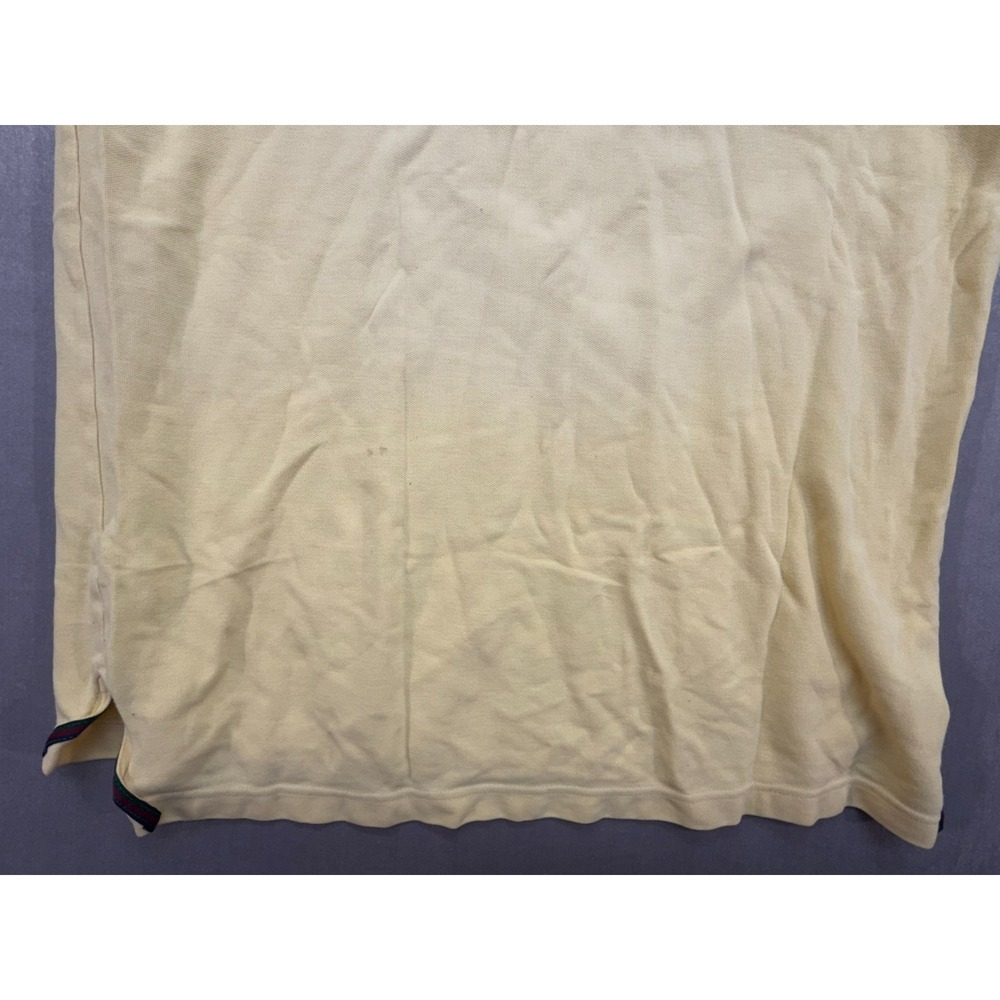 Chaps Ralph Lauren Yellow Polo Shirt Logo Size Large - Picture 13 of 14